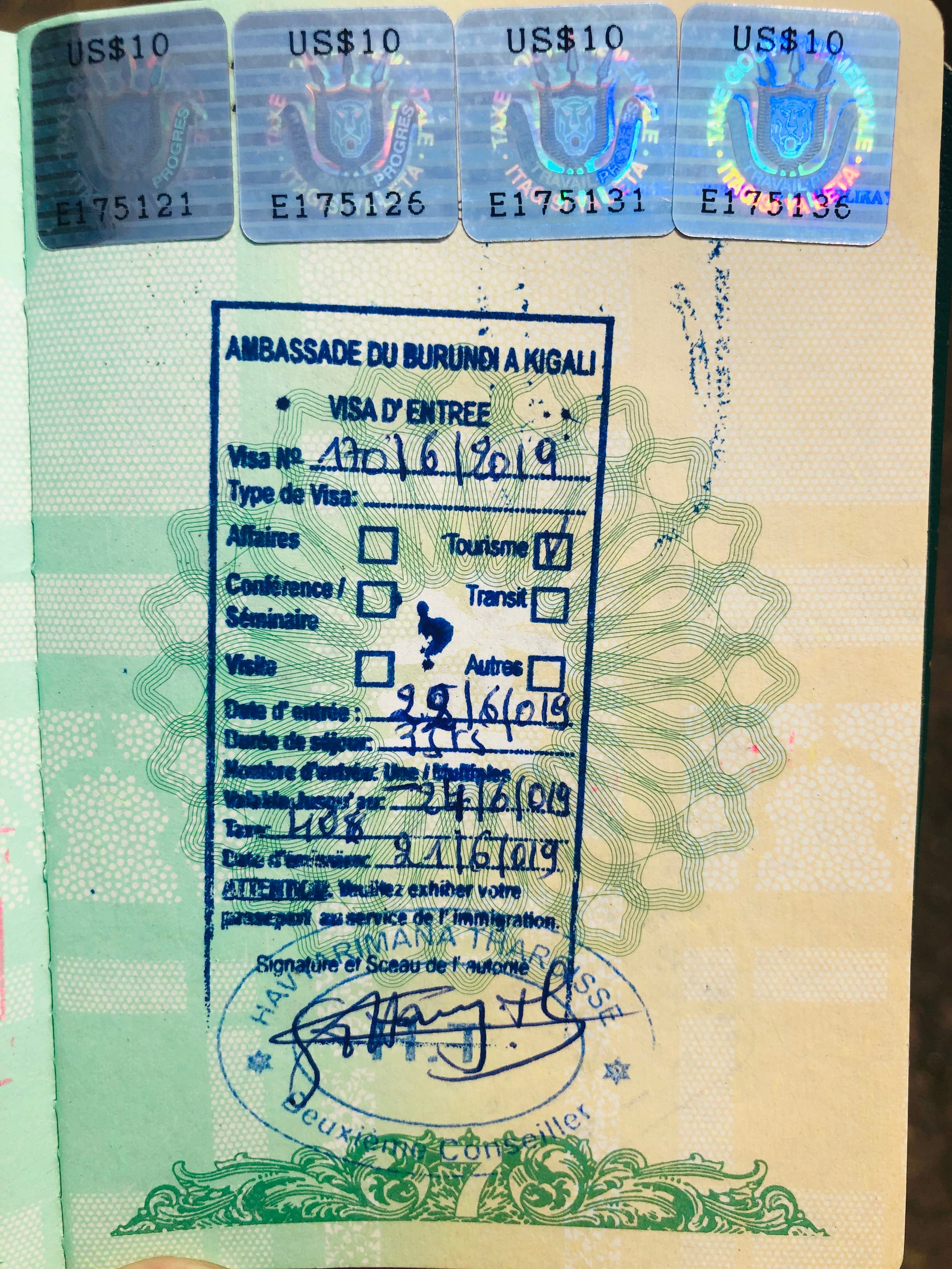 Burundi Visa