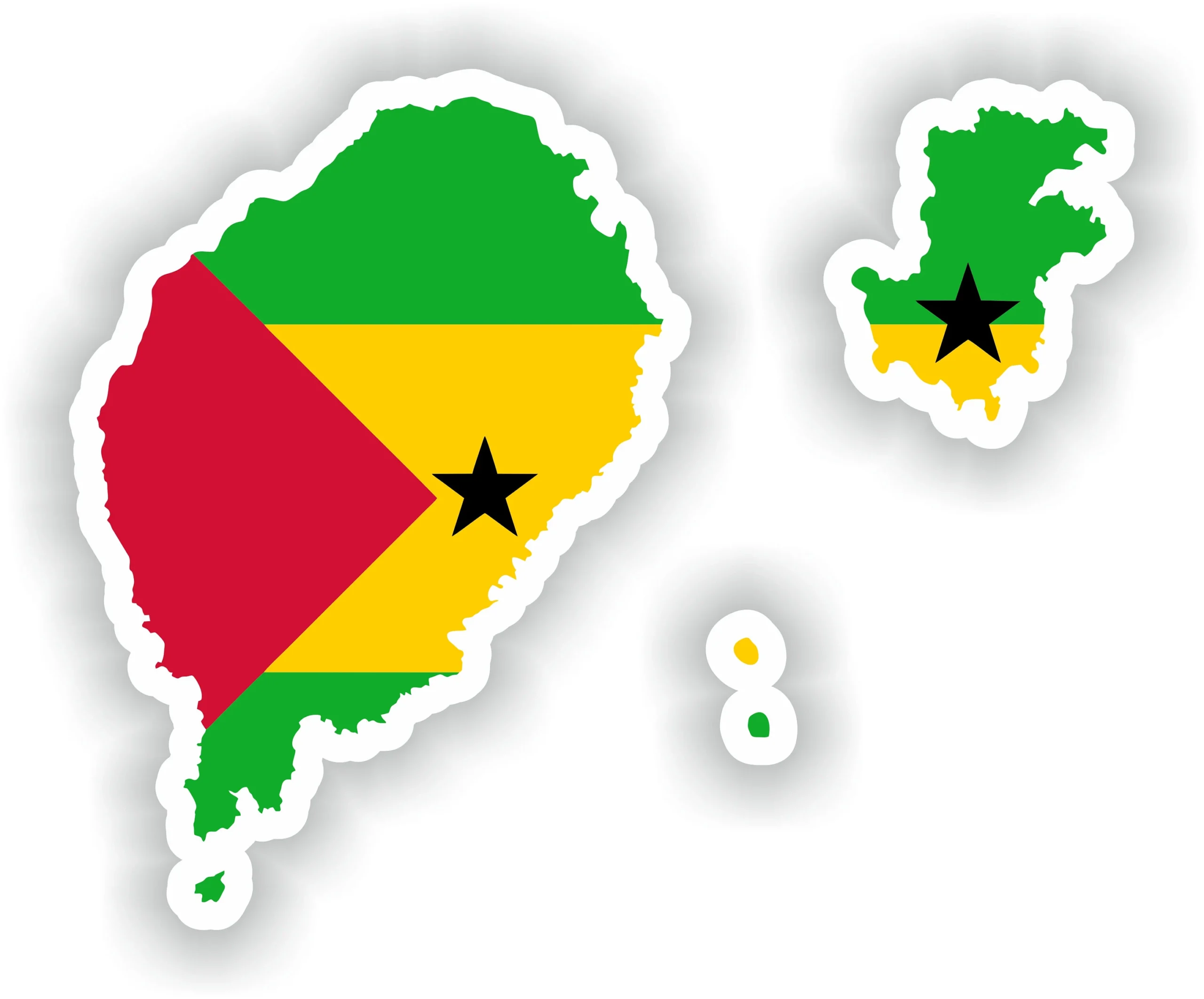 sao tome and principe flag map2